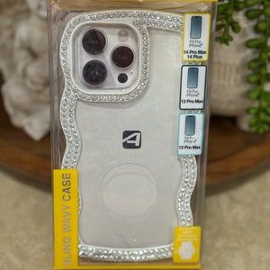 Sparkle Glitter Wave 14 Pro Max Phone Case